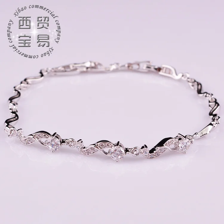 The new bracelet fashion AAA grade zircon Miss Shi Luoma imported crystal diamond SL005-1 | Украшения и аксессуары