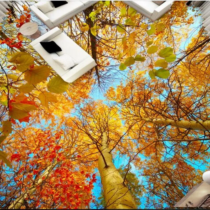 Пользовательские индивидуальности прикрепленные к осенним деревьям дереву