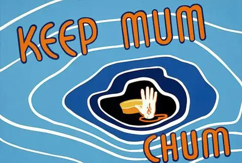 Keep Mum Chum WWII WW2 рекламный постер винтажный Ретро декоративный DIY настенный стикер