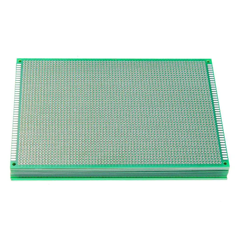 

10pcs/set 12x18cm FR-4 2.54mm Single Side DIY Soldering Prototype PCB Printed Circuit Board