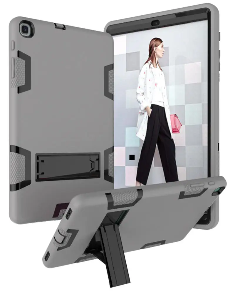 Gray Black Противоударный чехол для планшета samsung Galaxy Tab A 360, защитный чехол для samsung Galaxy Tab A10.1 дюймов() T510/T515 - Цвет: Gray Black