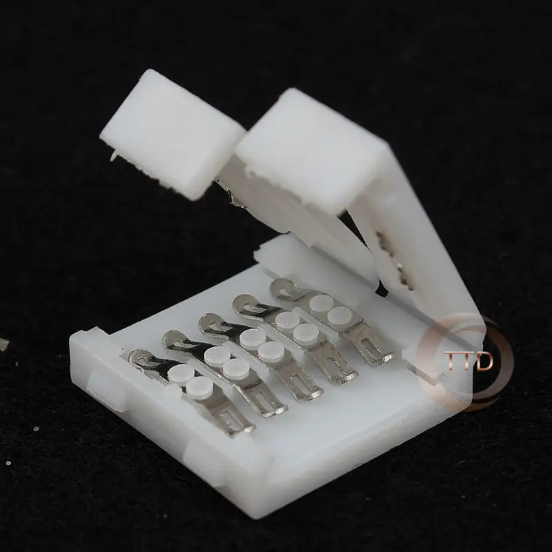 10 шт. 5pin светодиодные полосы клип 5 pin 12 мм RGBW RGBWW разъем для ширина 5050 RGB + W WW