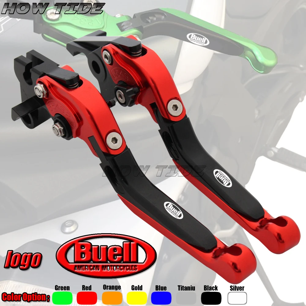 

Motorcycle Folding Extendable CNC Moto Adjustable Clutch Brake Levers For Buell S1 Lightning 1997 1998