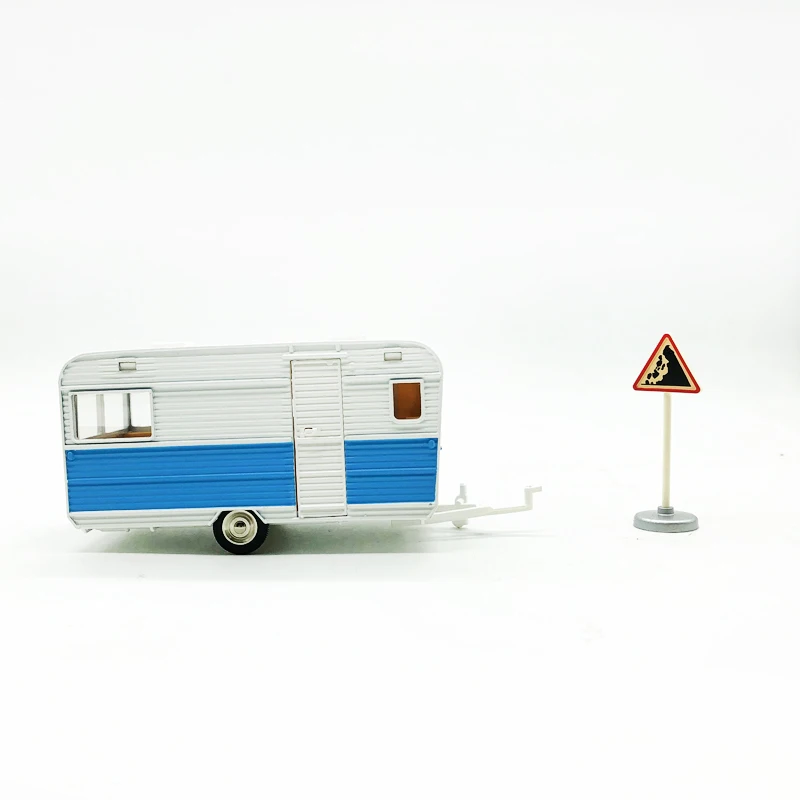 New Special Die Cast Metal 1/43 Caravan Trailer Model Collection Of Static Furnishings Toys For Children |