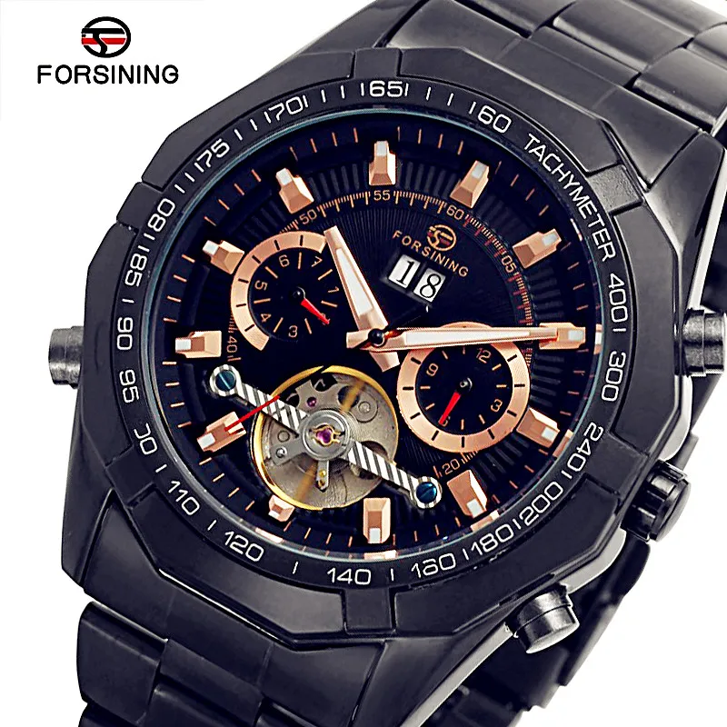 

2018 FORSINING Men Watches Tourbillon Clock Men Automatic Watch Skeleton Military Mechanical Watch Relogio Masculino Erkek Saat