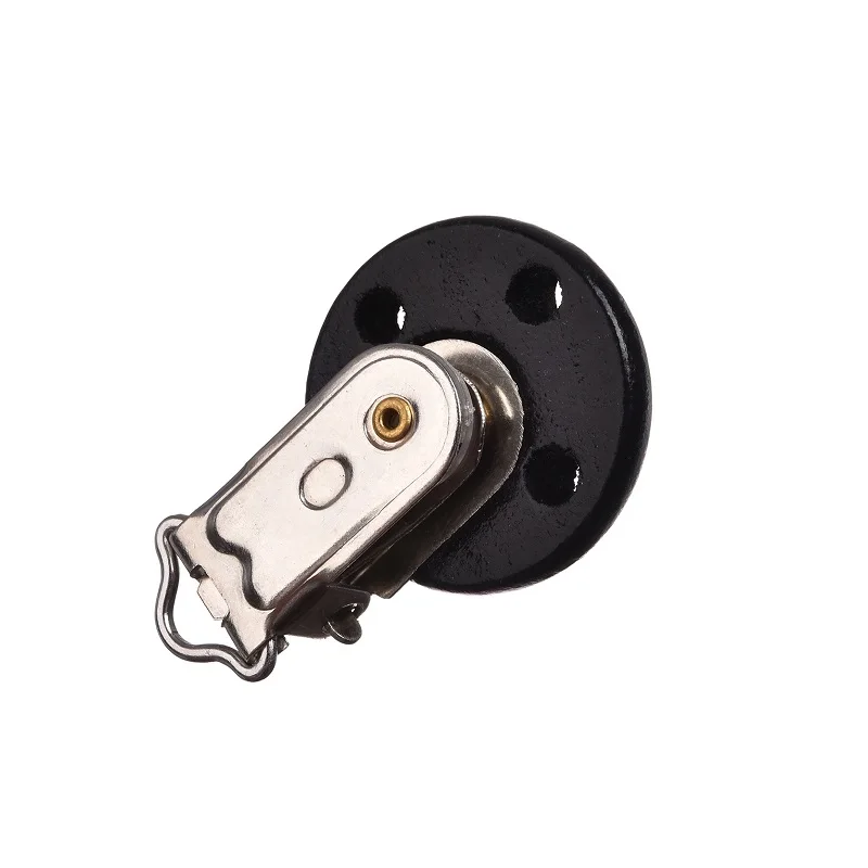 Новое поступление 5 шт./партия черная прищепка для соски круглая форма дерево