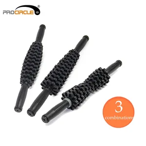 Массажная палочка ProCircle, съемная регулируемая Массажная палочка для йоги, блок для глубокого массажа тканей, 3 цвета