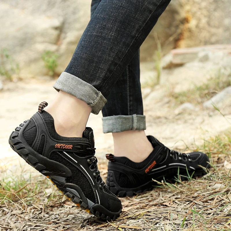 BIMUDUIYU 2020 Outdoor Men Shoes Comfortable Casual Breathable Flats Moccasins Lace-Up Spring Rubber Sneakers |