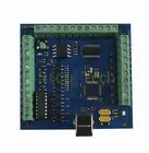 100 кГц mach3 usb 4-осевой контроллер шагового двигателя, карта USB ЧПУ контроллер движения, плата для гравировки с ЧПУ 12-24 В