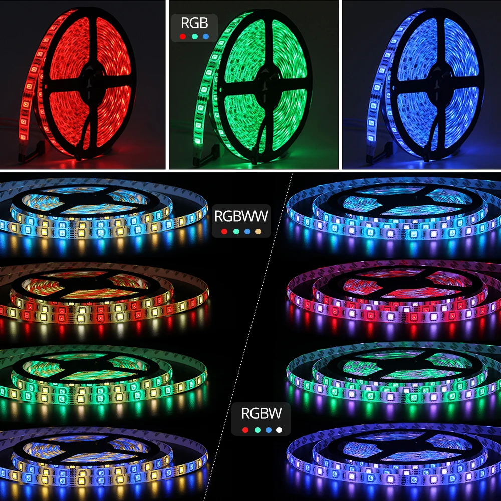 Светодиодная лента 5050 RGB / RGBW RGBWW 5 м 300 светодиодов гибкая светодиодная с