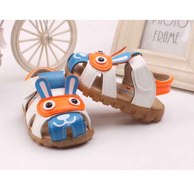 Kinder Sandalen Jongen животного для маленьких мальчиков летняя обувь тех кто только