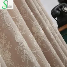Daohuaxiang стерео вышивка шторы хлопок цветочные шторы Cortinas для гостиной спальни современный Тюль кухня отвесный