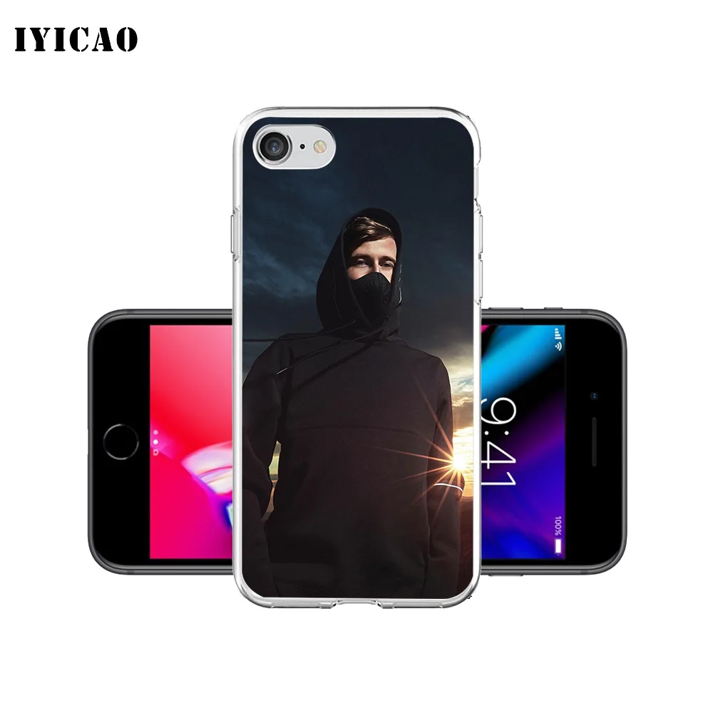 IYICAO Alan Walker singer Мягкий силиконовый чехол для телефона iPhone X XR XS MAX 6 6s 7 8 Plus 5 5S SE TPU