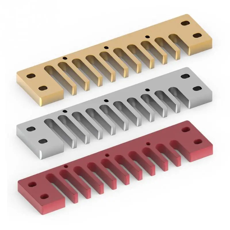 3 цвета Алюминий сплав 10 отверстий гребень гармоника части для Hohner Marine Band