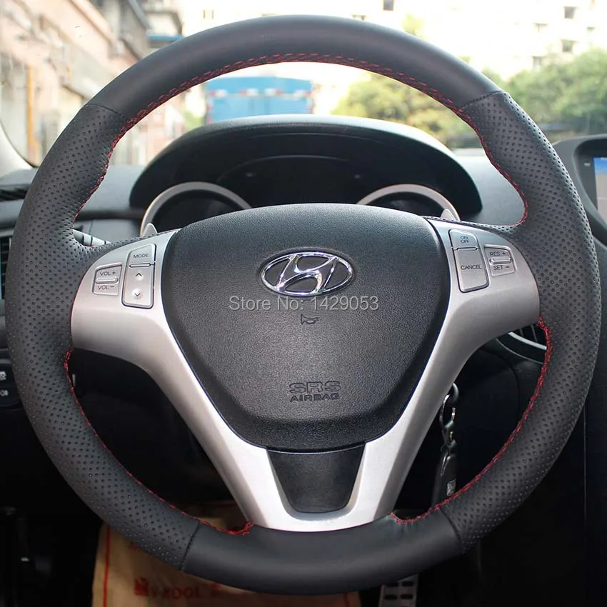 Чехол на руль для Hyundai Rohens coupe 2009 автомобильный Стайлинг сделай сам натуральная