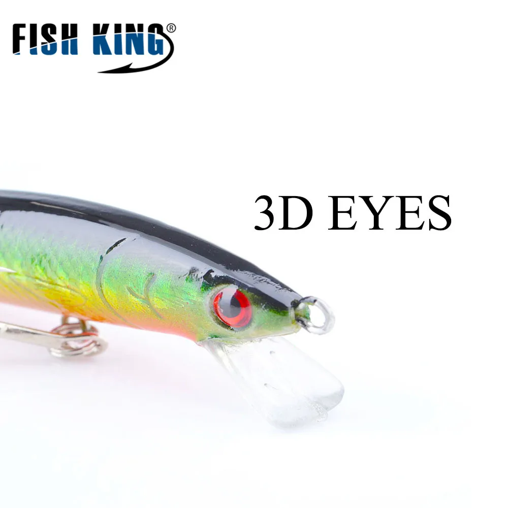 FISH KING приманка в виде гольяна 1 шт. 8 г 90 мм 0 5 м качественная искусственная жесткая