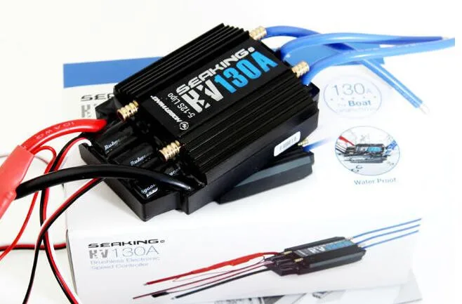 HobbyWing SeaKing V3 130A BL Мотор ESC HV 6 V/5A BEC для RC R/c гоночная лодка