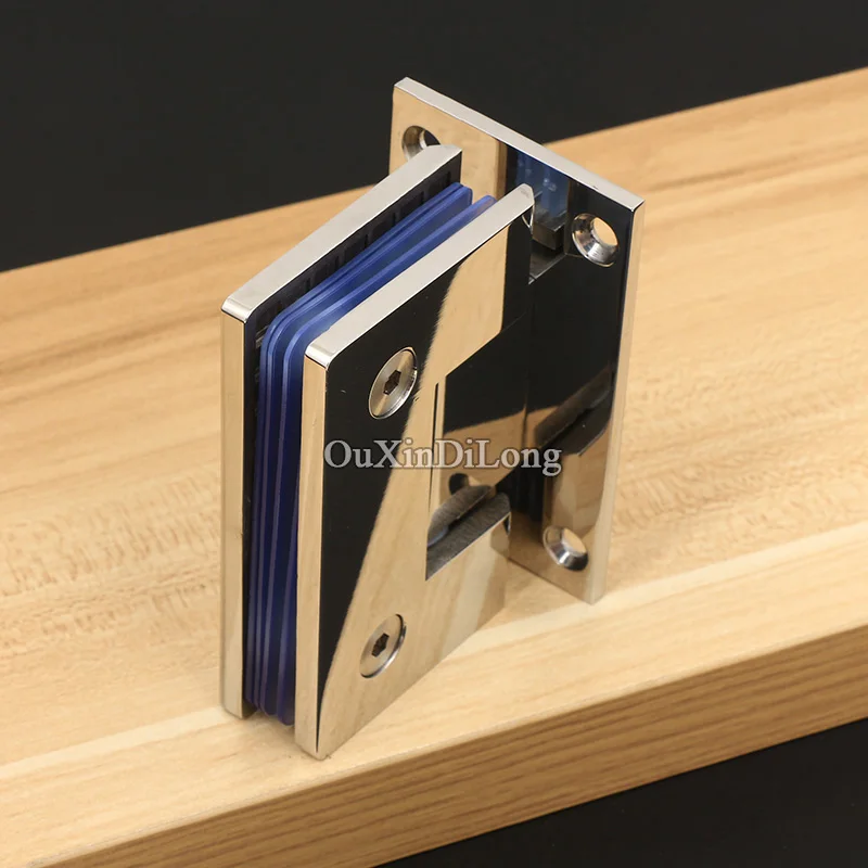 Высокое качество 2 шт. SUS304 нержавеющая сталь безрамные душевые стеклянные