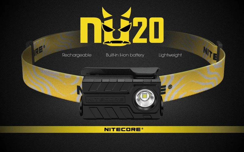 Nitecore NU20 CREE XP-G2 S3 светодиодный 360 люмен легкий перезаряжаемый портативный налобный фонарь для бегунов