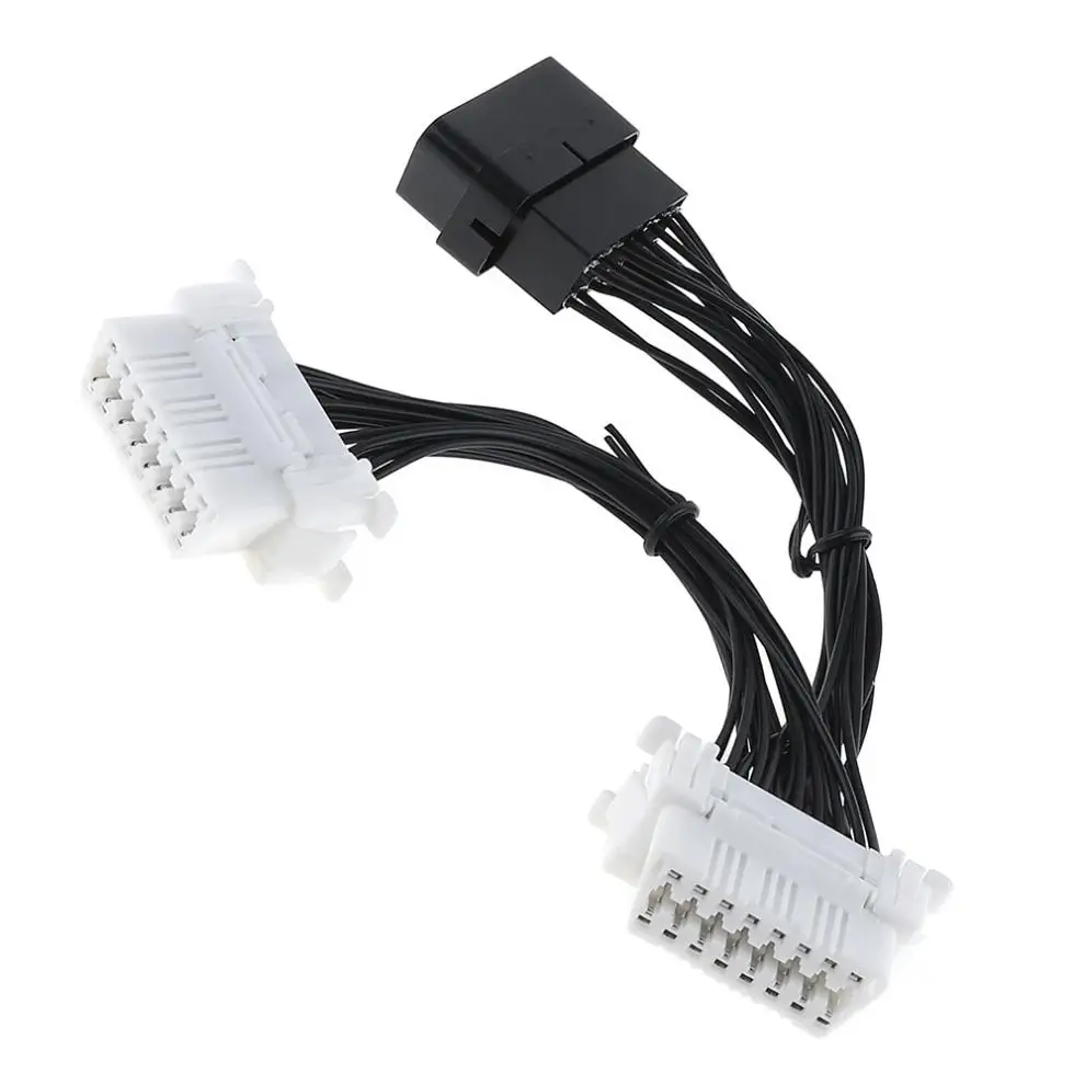 OBD II Y Тип один перетащите два 16 Pin папа 2 Женский Диагностический адаптер