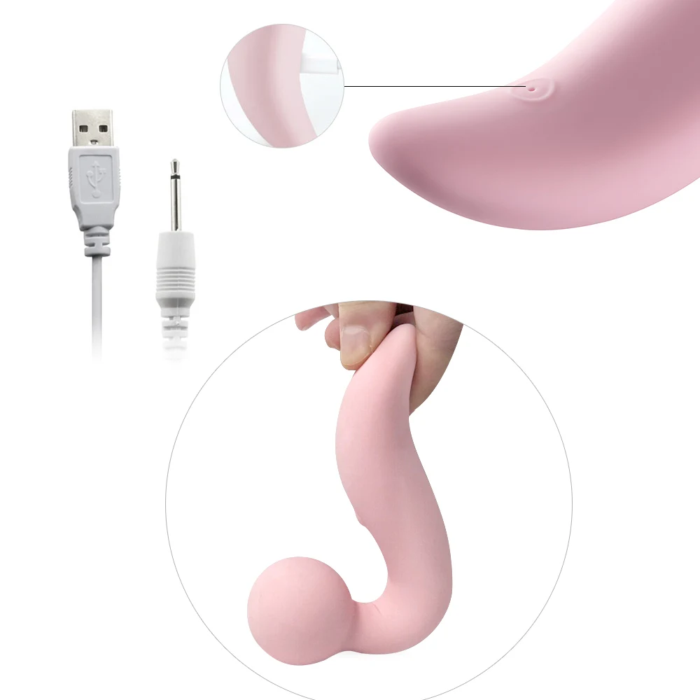 Vibefun G spot вибратор в форме языка для женщин водостойкий 8 режим USB перезарядка