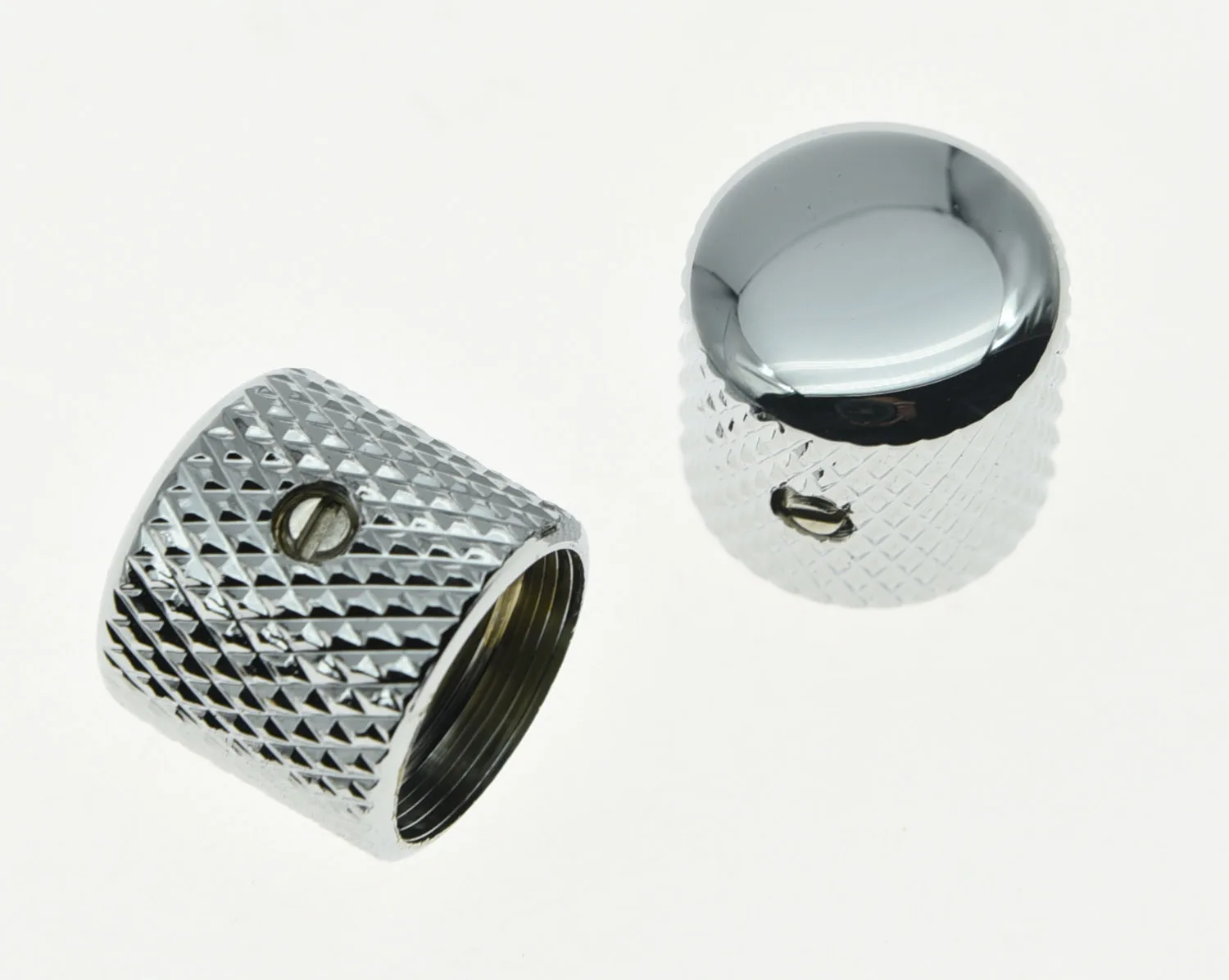 2 шт. хромированные металлические купольные ручки для гитары|dome knob|screw chromeknobs for