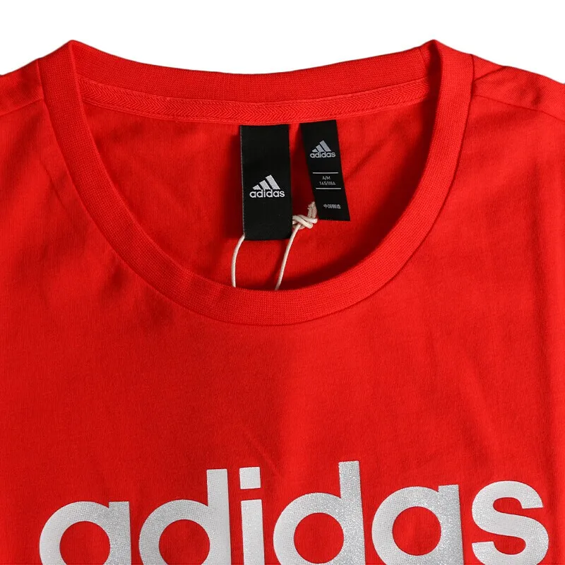 Новое поступление оригинальных женских футболок Adidas GFX SS T LINEAR спортивная одежда