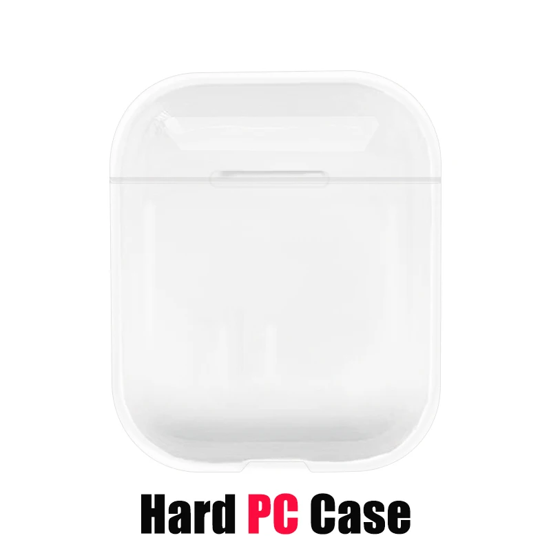 Clear Чехол s для Apple AirPods 2 мягкий мультяшный чехол для наушников с авокадо клубничкой для Air Pods 1 чехол для зарядного устройства для Airpods с крючками - Цвет: Clear