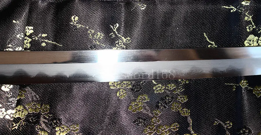 

Japanese Samurai Katana Sword Folded Steel Clay Tempered Abrasive Blade sharp.