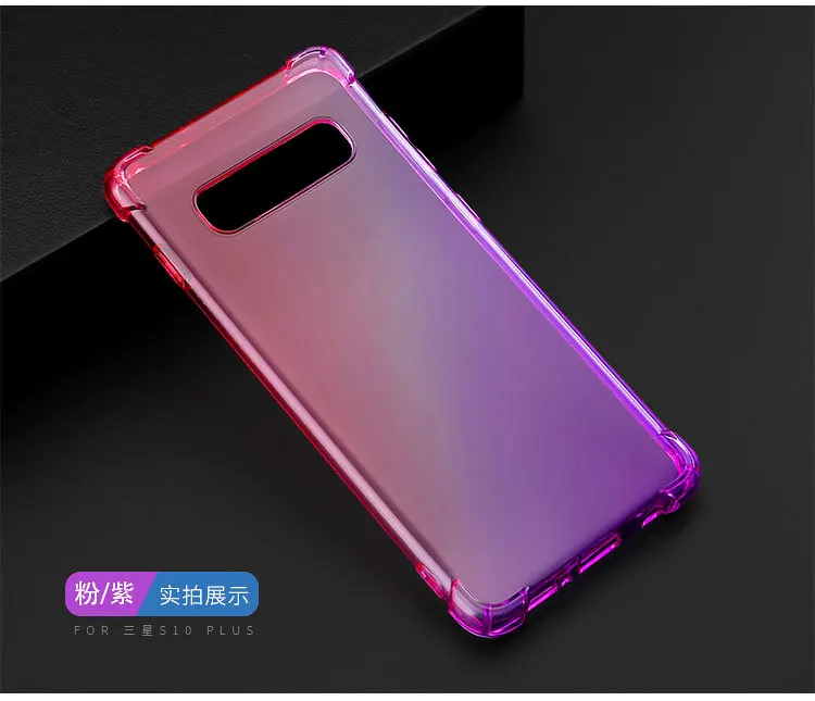 Shockproof Clear Soft Silicone Case for Samsung Galaxy S10 S10 Plus S10 5G Note 8 Note 9 Anti-Knock For M10 M20 M30 A40S