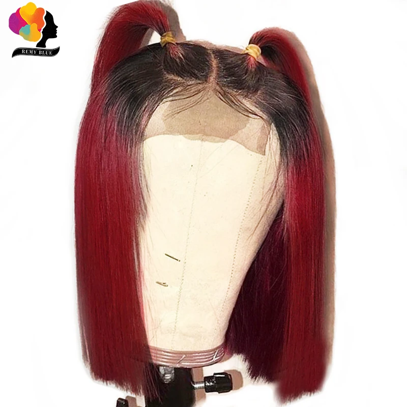 Remyblue Hair Red Water Wave Bundles With Closure 99J Burgundy Colored Remy Human Hair Weave Brazillian Hair Bundle With Closure