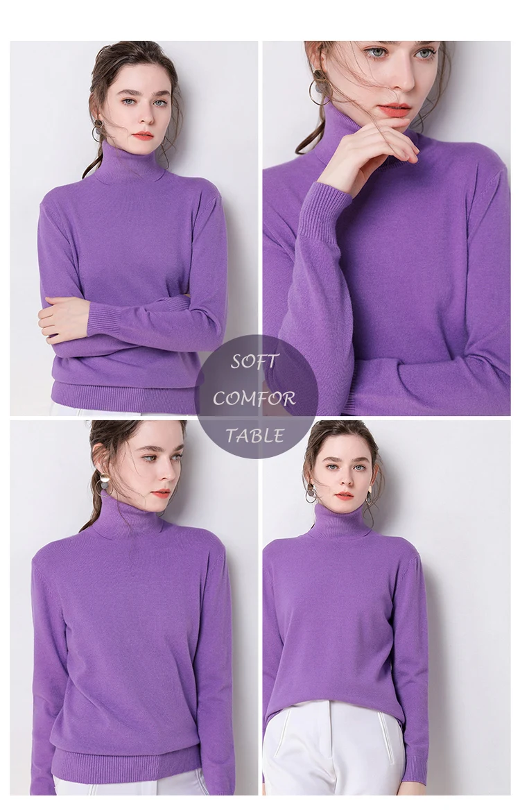 Autumn Winter sweater women turtleneck cashmere sweater knitted pullover women sweter fashion sweaters new Plus Size tops