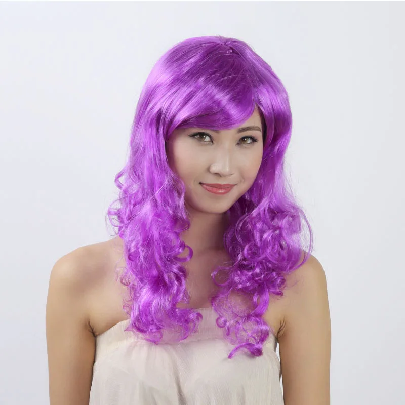 Горячая Распродажа 1 шт длинные вьющиеся парики Косплей прямые короткие