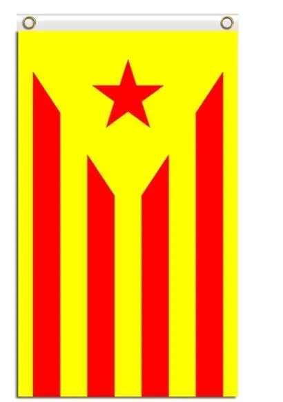 

3x5 футов, индивидуальный флаг Estelada, желтый с лентами, 3x5 футов, тканевый принт, стандартный полиэфирный флаг