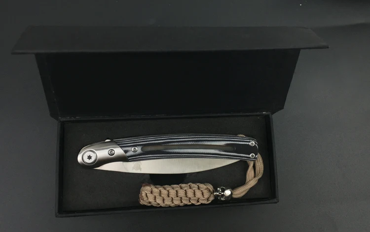 Busse D2 стали Тактический нож складной кемпинг выживания Ножи Охотничьи карманный