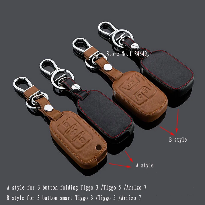 Умный/складной автомобильный чехол для ключей с 3 кнопками кожаные автомобильные
