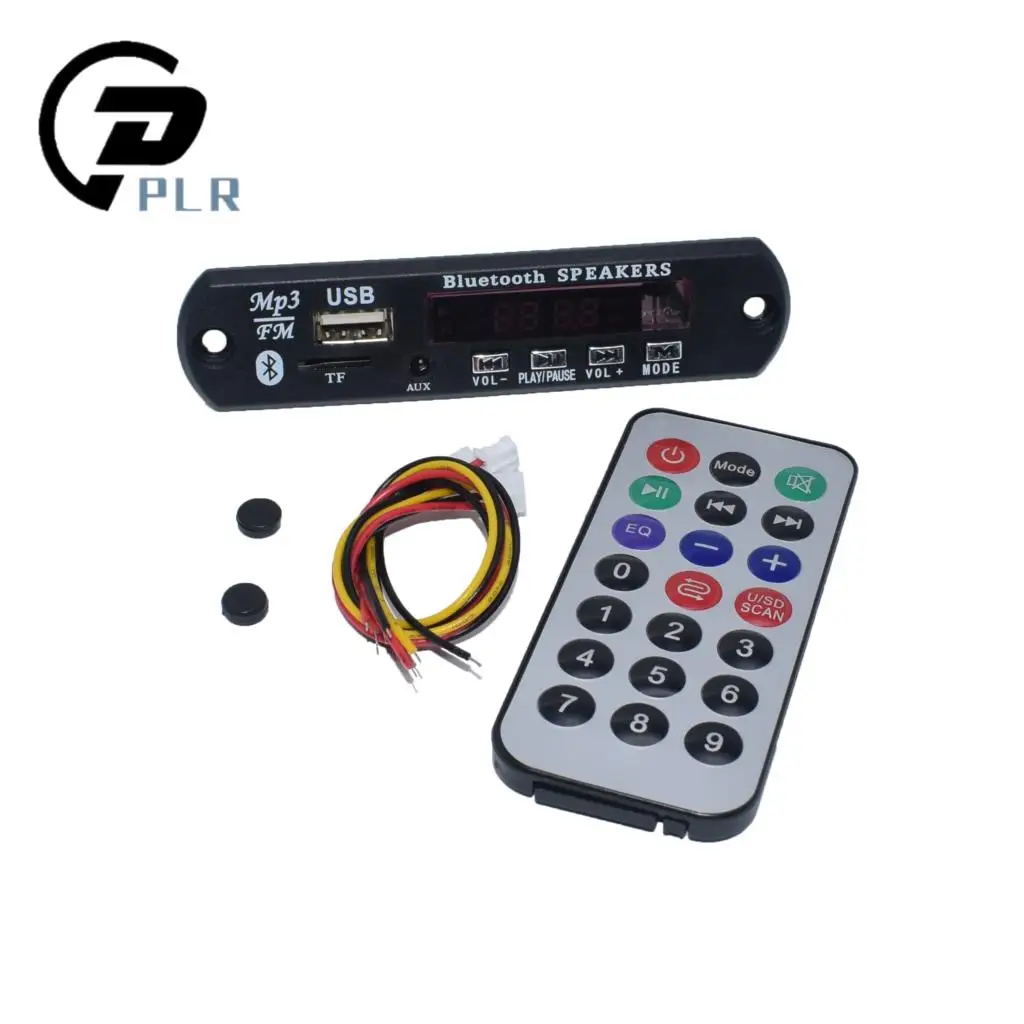 1 компл. Стандартный беспроводной Bluetooth 12 в MP3 WMA декодер плата аудио модуль TF USB