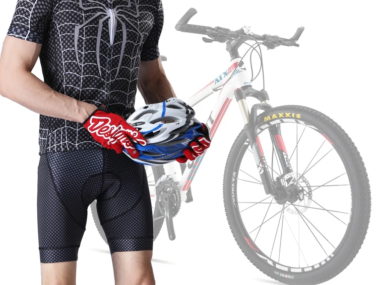 Saibike Велоспорт Джерси Набор Человек-паук мужская летняя рубашка с коротким рукавом велосипед одежда Ropa Ciclismo Одежда