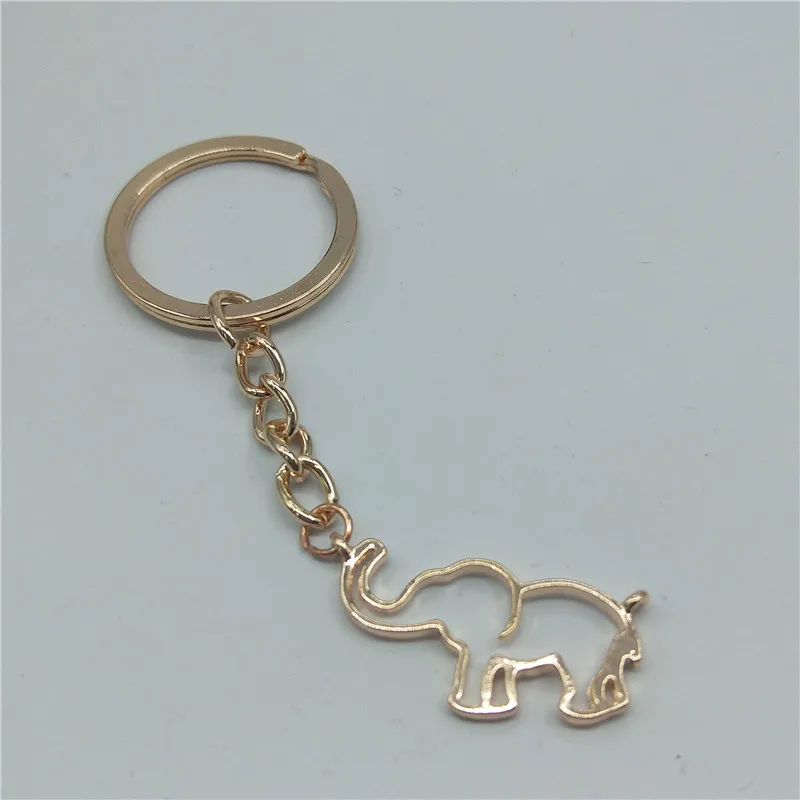 Горячая трендовая золотая цепочка оригами слон брелок для женщин готические