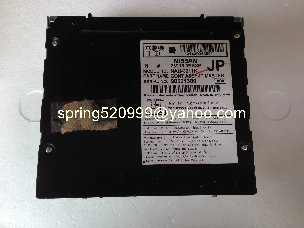Ni-san Xanavi CONT ASSY-IT MASTER HDD автомобильный dvd-навигатор 25915 1AM9B 1EK8B NAU-3953K NAU3311K Сделано в