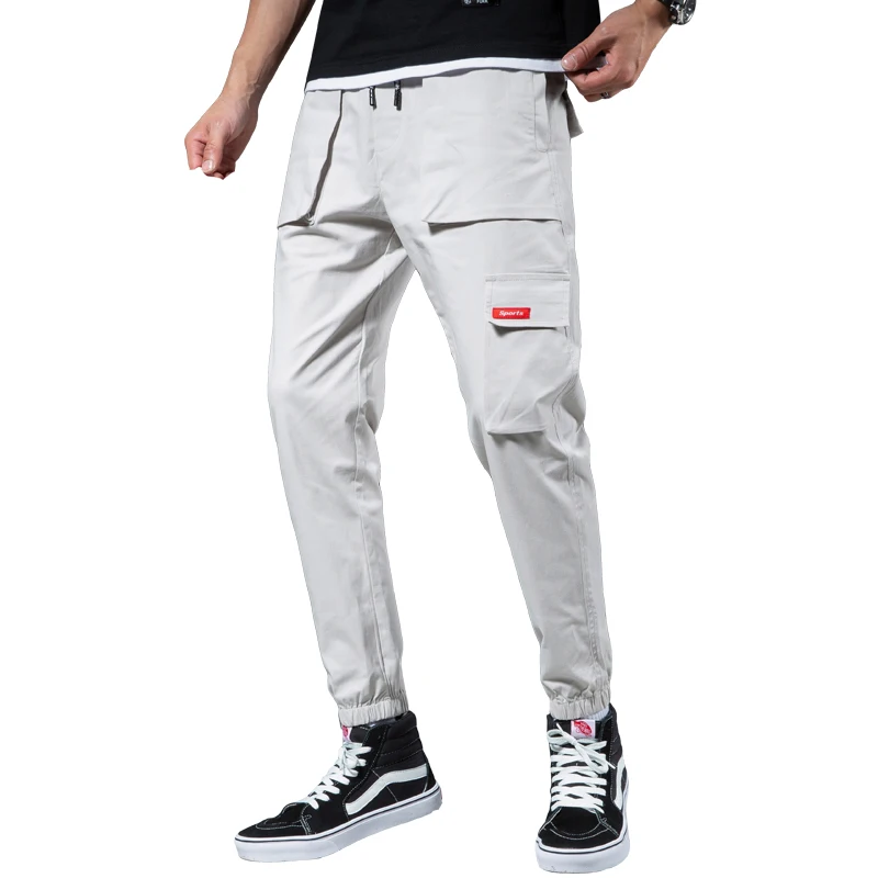 Новинка Мужские штаны-шаровары с боковыми карманами 2018 хип-хоп стиль