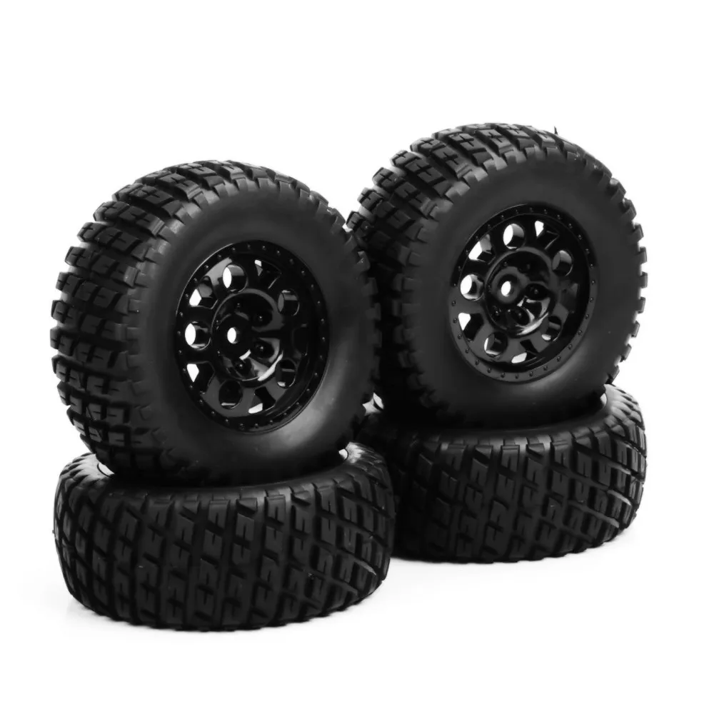 Short Course Truck Tires and Wheel Rims with 12mm Hex fit 1:10 Scale RC Car Model Toys Accessories | Игрушки и хобби