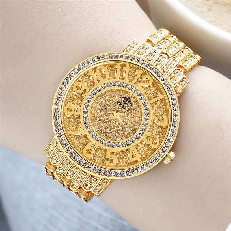 Для женщин часы роскошные часы с кристаллами модные Нержавеющая сталь женские кварцевые часы на запястье элегантные Серебристые туфли Reloj Mujer