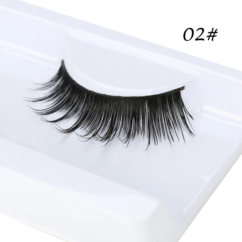 3D Природный Толстая подделка тушь для ресниц Макияж Расширение Накладные