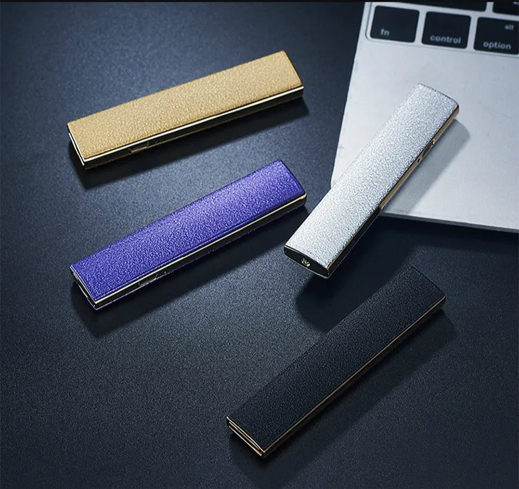 USB зарядка Зажигалка Ветрозащитная ультра тонкая электрическая проволока