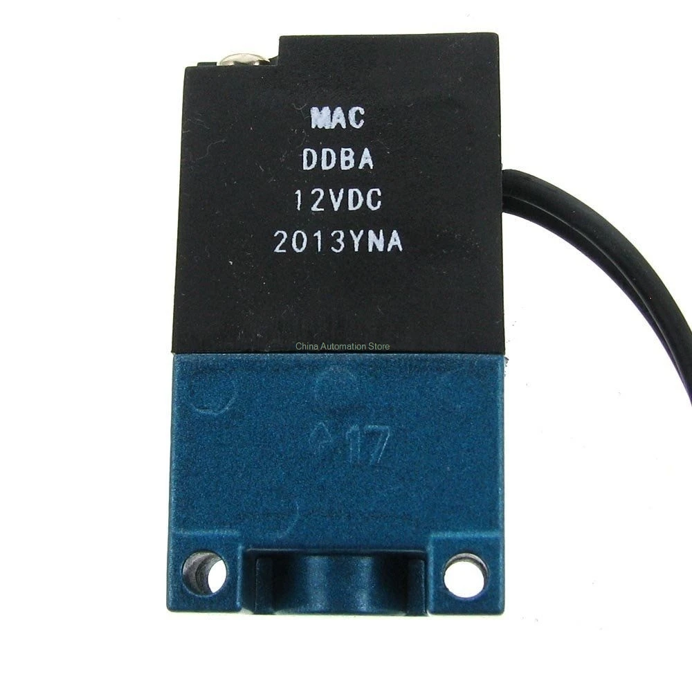 Электромагнитный клапан MAC 35A-ACA-DDBA-1BA с 3 портами латунным глушителем 12 В