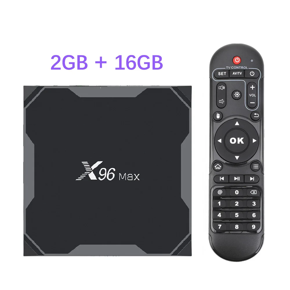 2G 16G Smart tv Box X96 Max Android 9,0 4 Гб 64 Гб четырехъядерный процессор Amlogic 5,8 ГГц двойной Wifi 1000 м BT4.1 H.265 4 к 60 кадров в секунду медиаплеер X96MAX 32 Гб - Цвет: 2G 16G