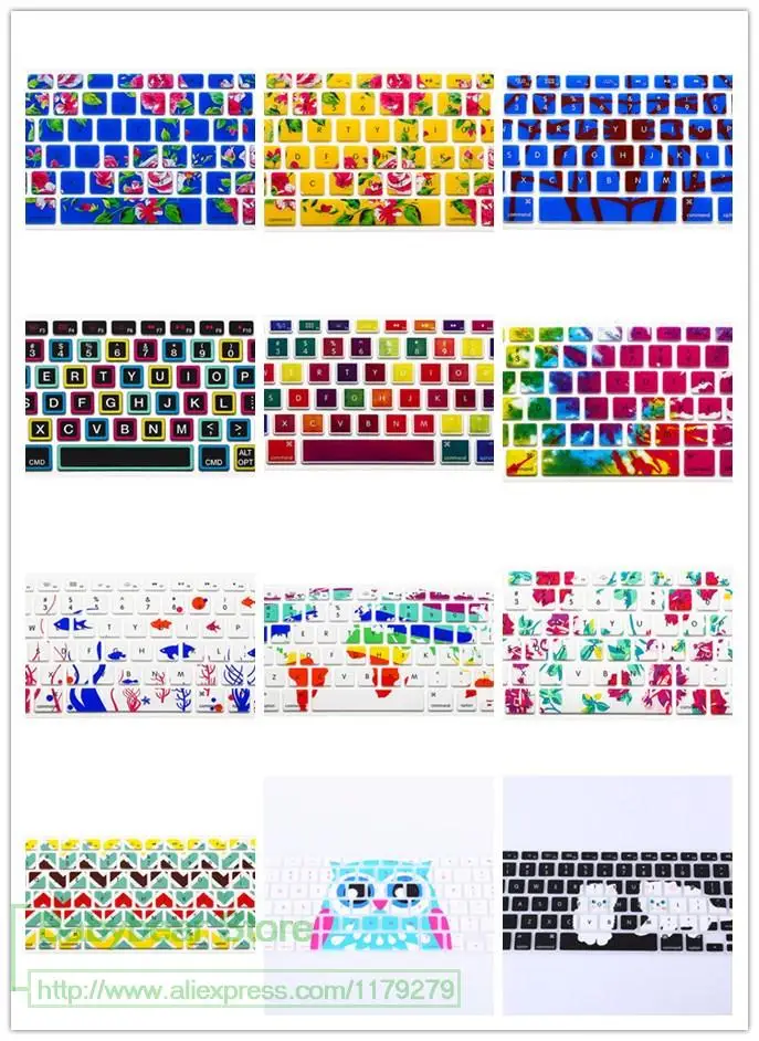 2016 Новый 3D мультфильм силиконовый чехол для клавиатуры защитный Apple Macbook Pro MAC 13 15