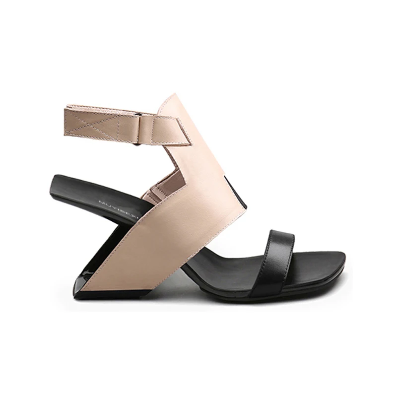 Туфли женские на танкетке натуральная кожа с ажурным узором необычном высоком