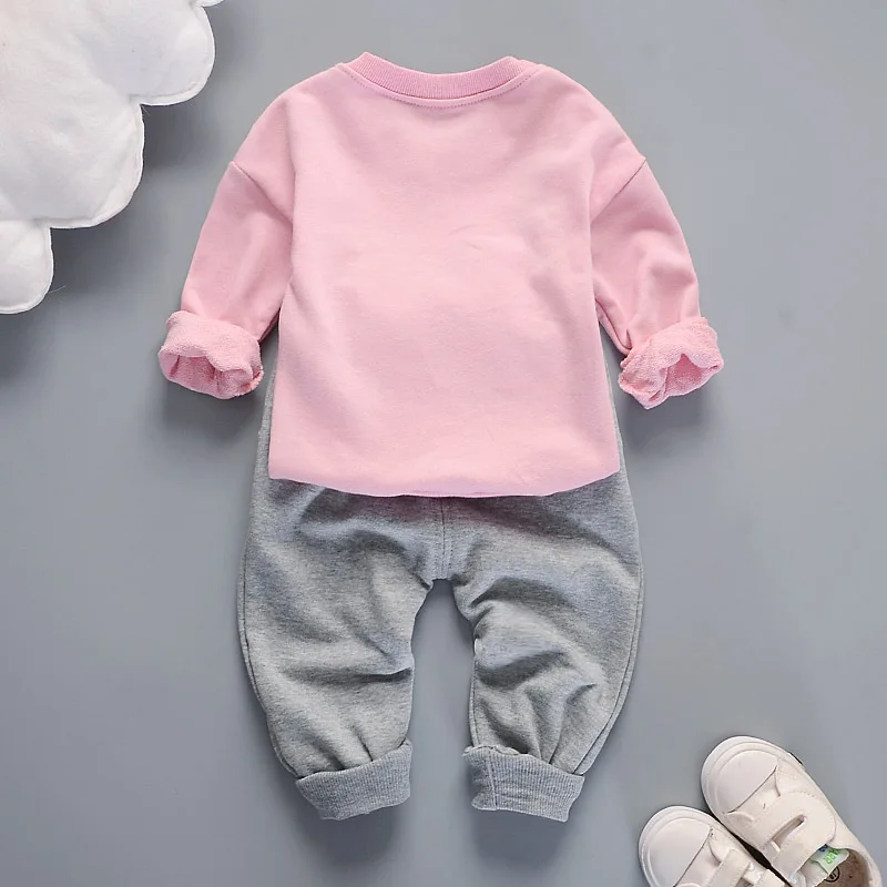 Детский спортивный костюм из футболки с кроликом и брюк на весну осень | Мать